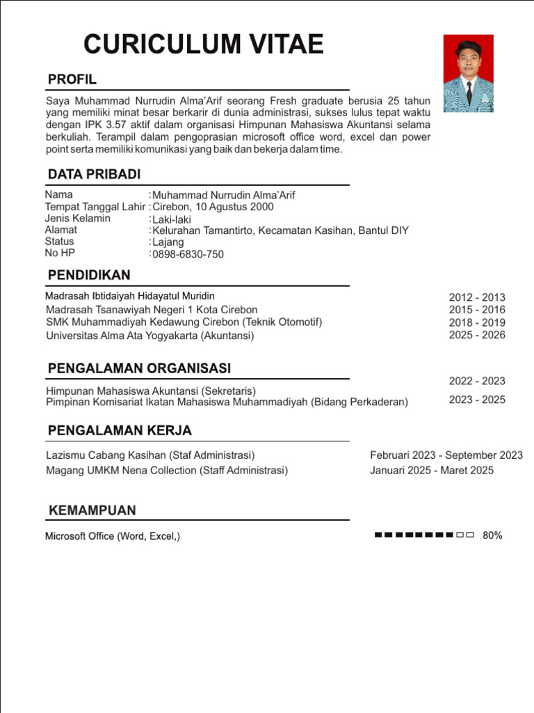 CV ARIF 22 | PDF