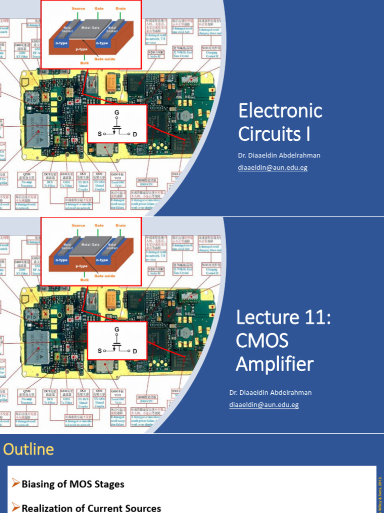 CMOS Amplifier Biasing Techniques | PDF | Mosfet | Field Effect Transistor