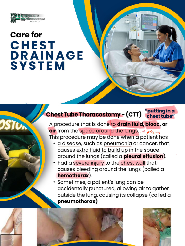 Chest Tube Drainage System Guide | PDF | Thorax | Thorax (Human Anatomy)