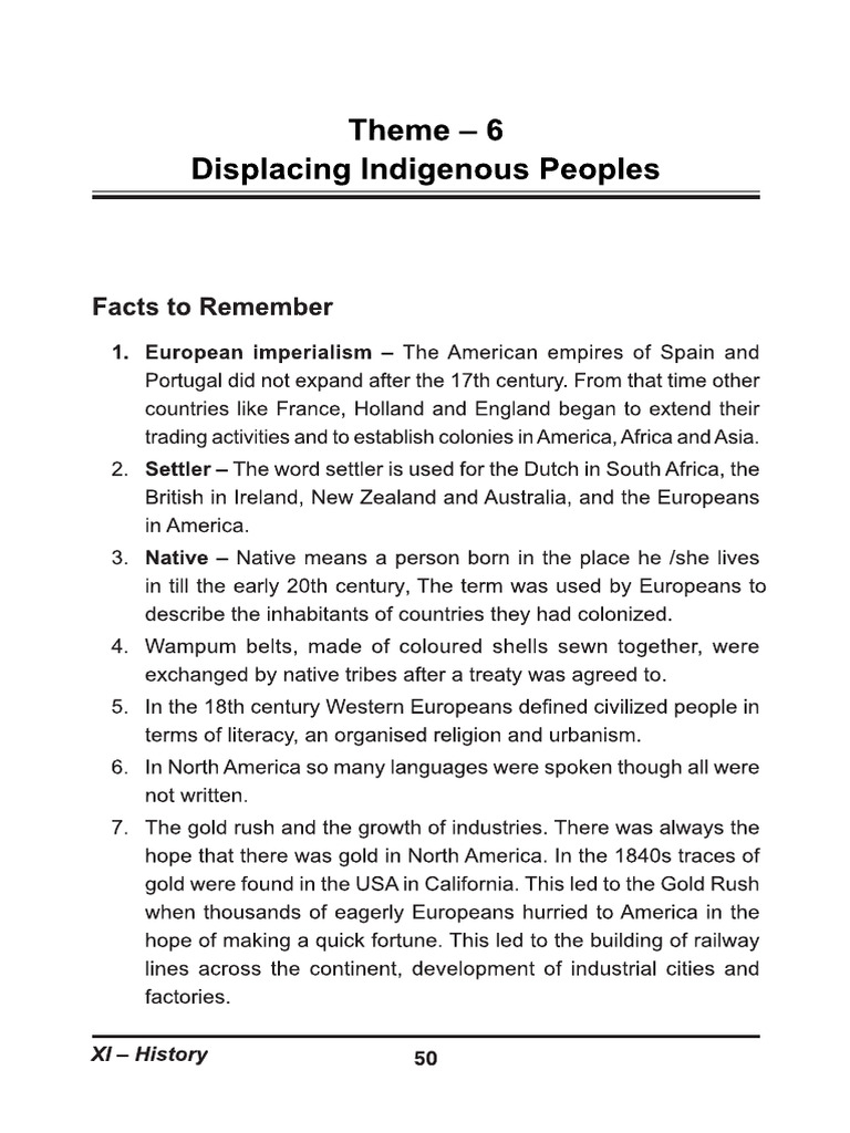 11th - Displacing Indigenous Peoples - Compressed | PDF