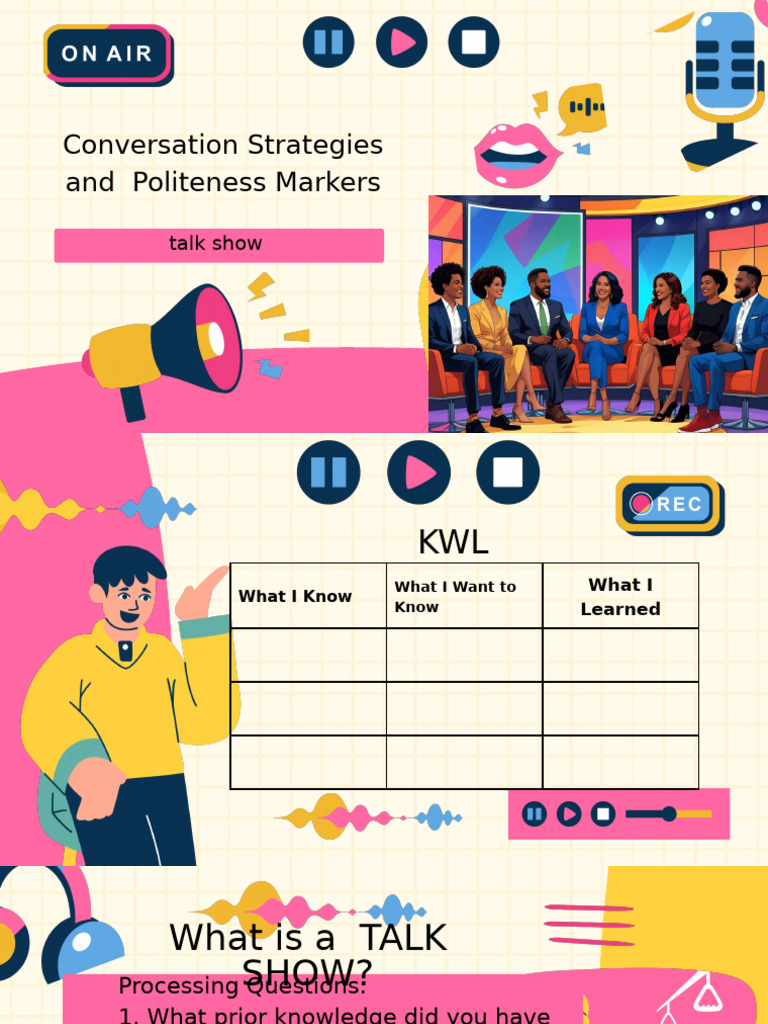 Talk Show Communication Strategies | PDF | Human Communication ...