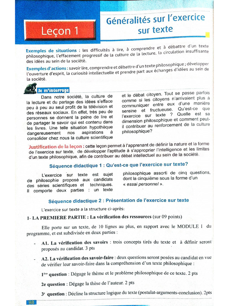 Exercice Sur Texte | PDF