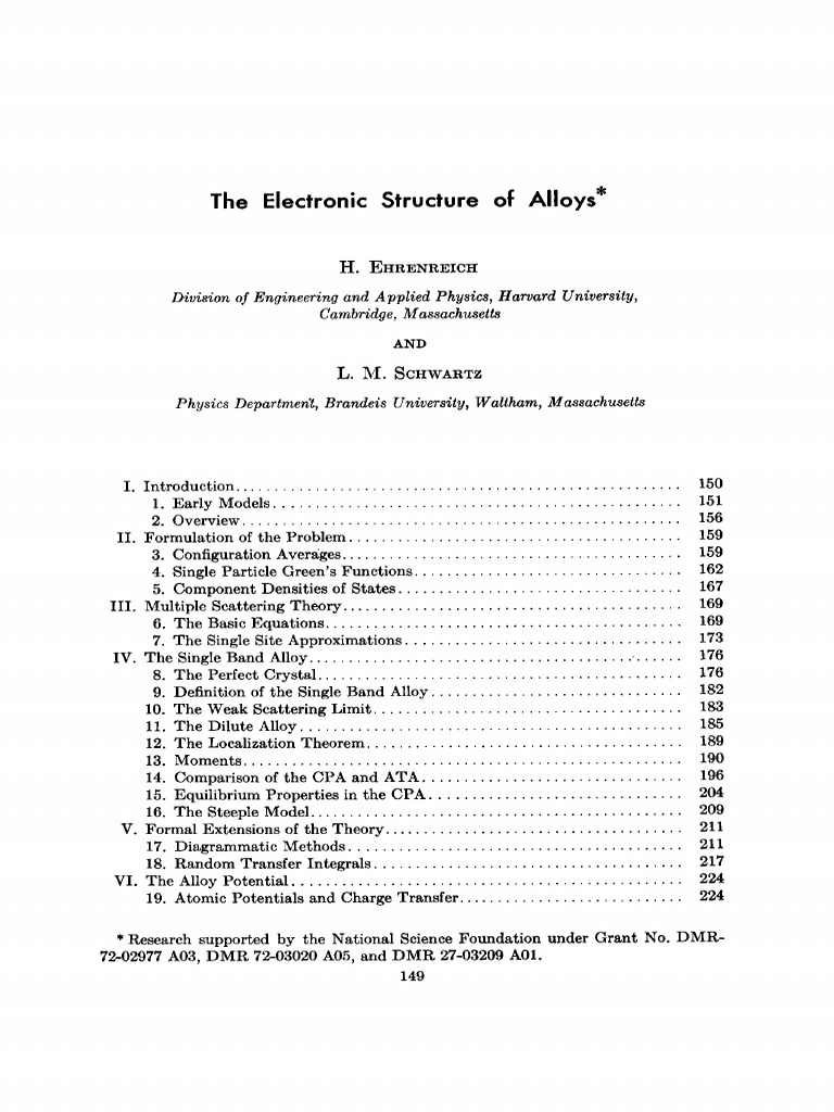Electronic Structure of Alloys Explained | PDF | Phases Of Matter ...
