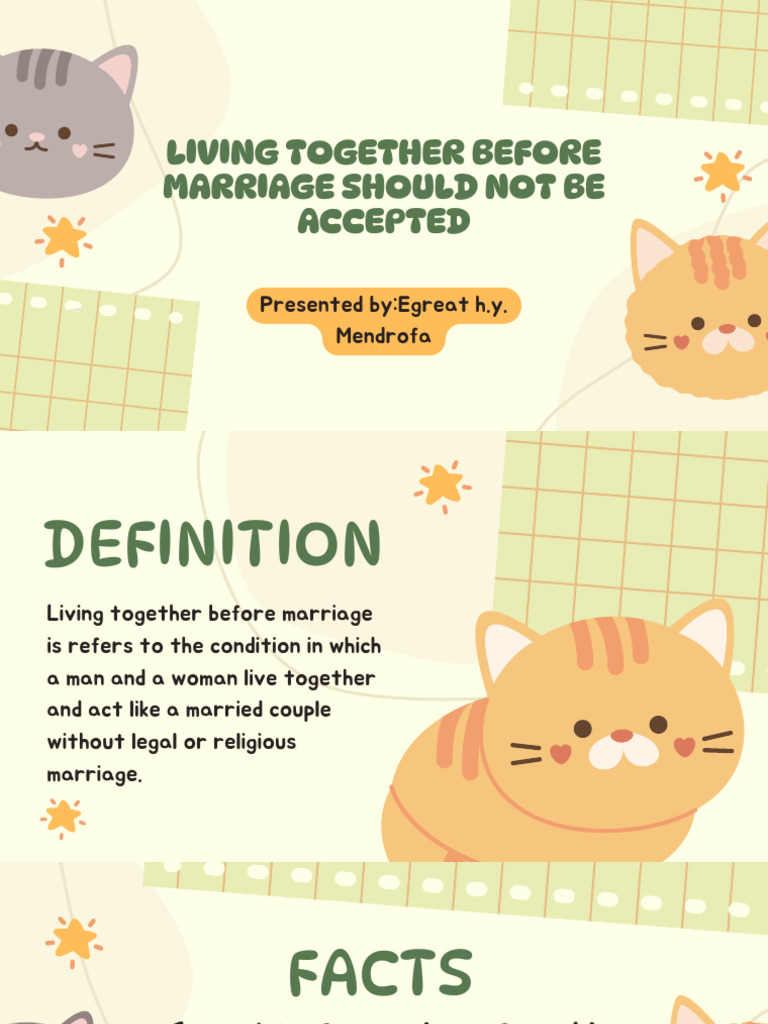 Opposing Cohabitation Before Marriage | PDF