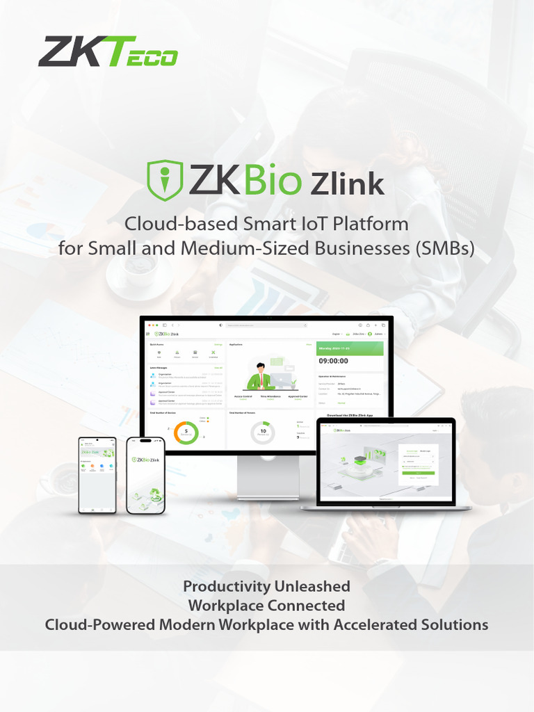ZKBio Zlink: Cloud IoT for SMBs | PDF | Cloud Computing | Internet Of ...