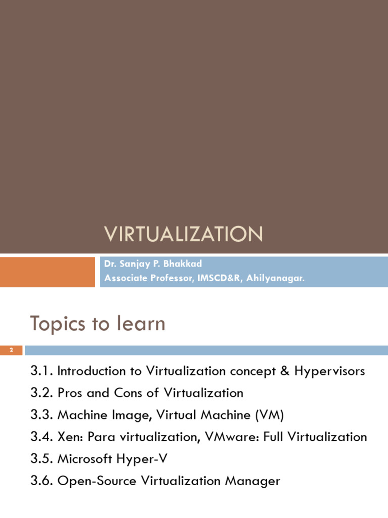 Understanding Virtualization and Hypervisors | PDF | Virtualization ...