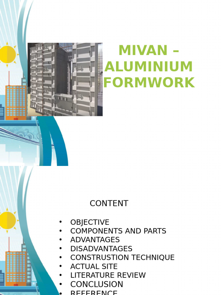 Mivan Aluminium Formwork Overview | PDF