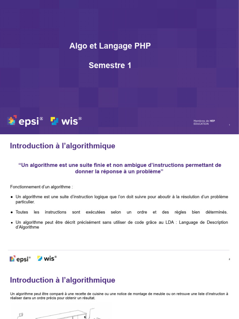 Introduction à l'algorithmique et PHP | PDF | PHP | Structure de contrôle