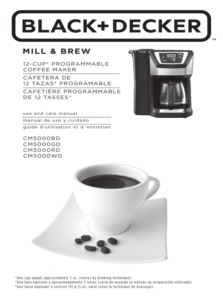 Mill & Brew Coffee Maker Manual | PDF | Coffee | Electrical Connector