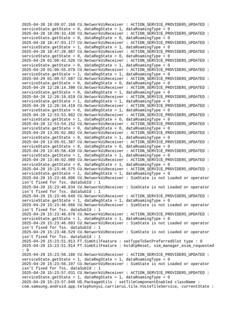 Network State Updates Log 2025 | PDF