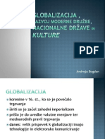 Globalizacija, Razvoj Moderne Družbe, Nacionalne Države