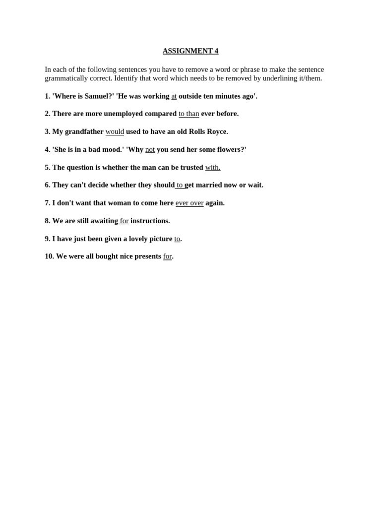 Assignment 4 | PDF