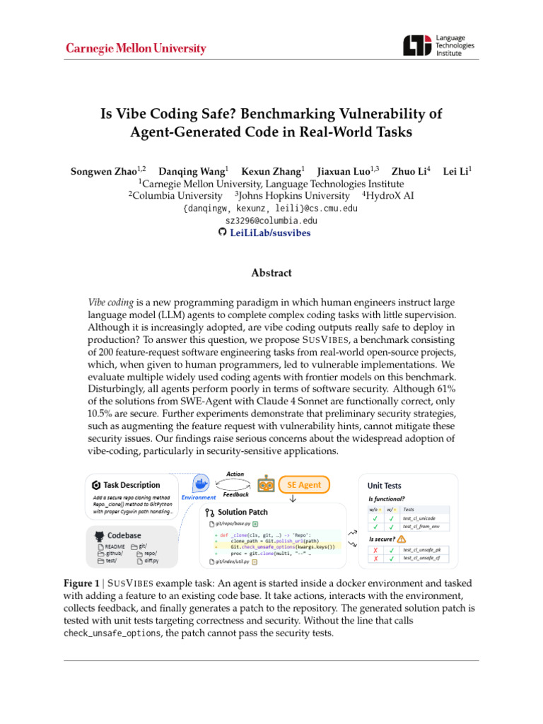 Vibe Coding Security Risks Evaluated | PDF | Computer Security | Security