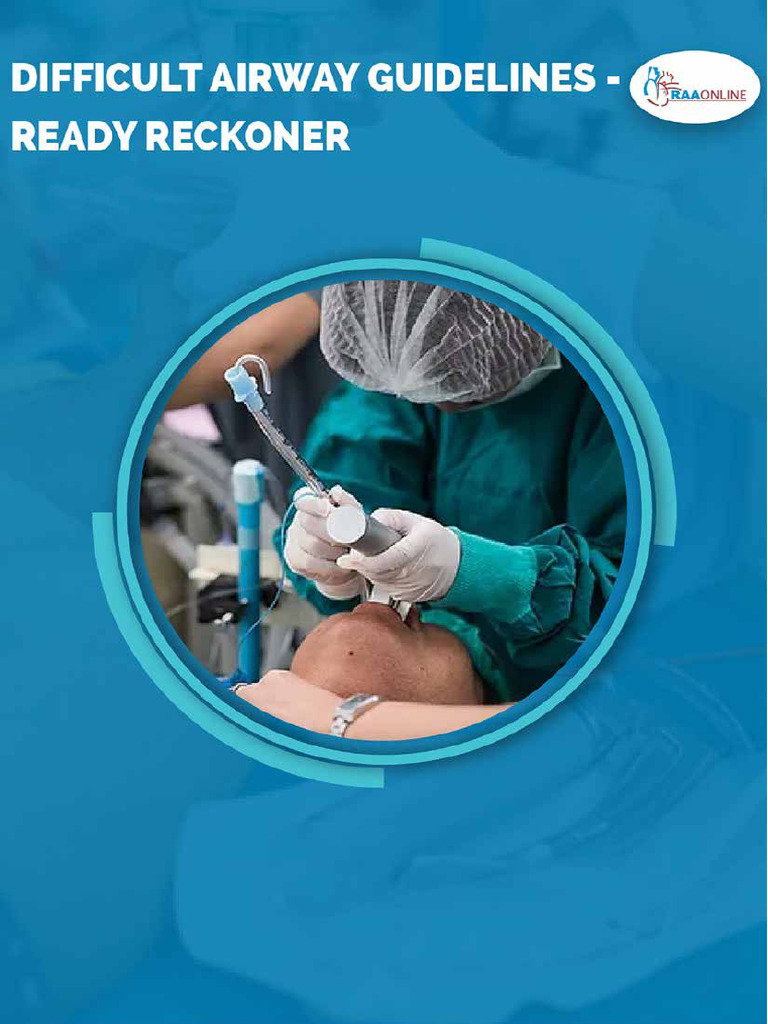 Difficult Airway Management Guidelines | PDF | Intensive Care Medicine ...