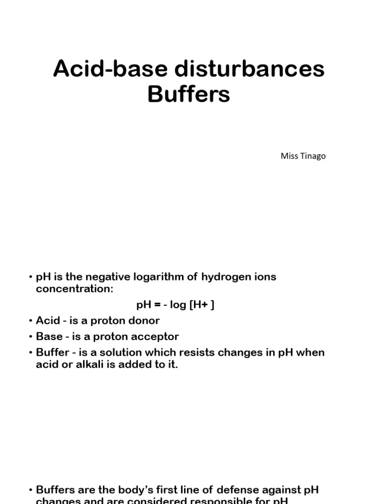 Understanding Acid-Base Disturbances | PDF | Buffer Solution | Ph