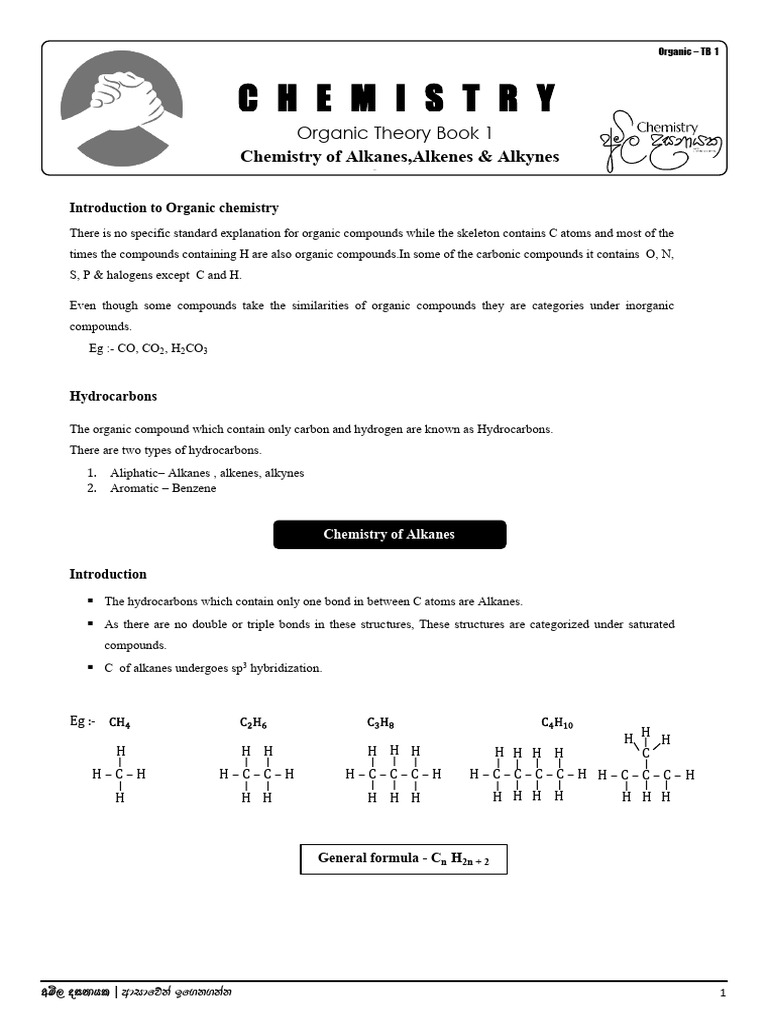 Organic Chemistry: Hydrocarbons Overview | PDF | Alkene | Chemical ...