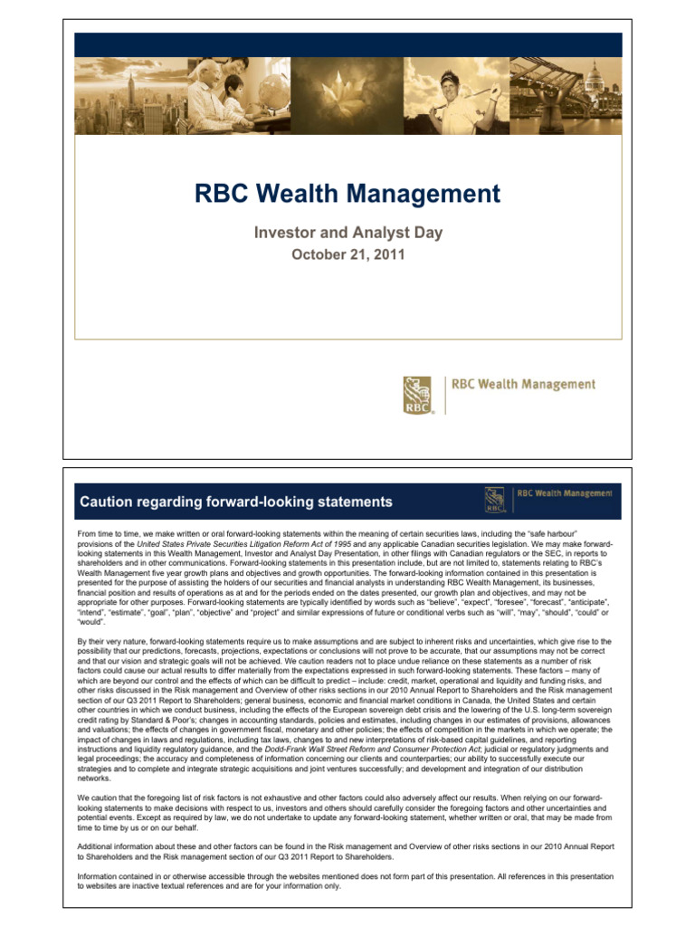 RBC Wealth MGMT | PDF | Dodd–Frank Wall Street Reform And Consumer ...