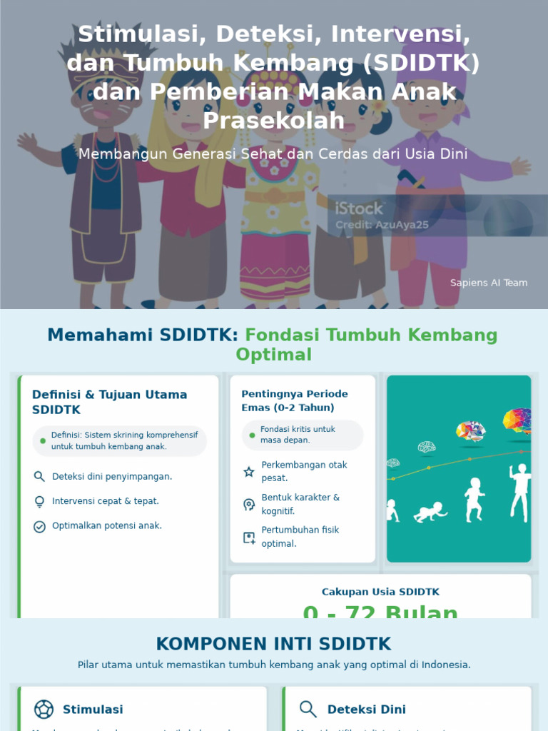 SDIDTK dan Pemberian Makan Anak Prasekolah | PDF