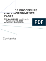 Rules of Procedure for Environmental Cases