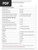 ASPEN TPN Dosing Guidelines Summary | PDF | Nutrients | Clinical Medicine