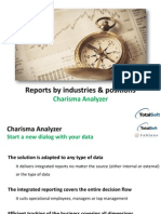 Reports on Industries and Positions generated in Charisma Analyzer