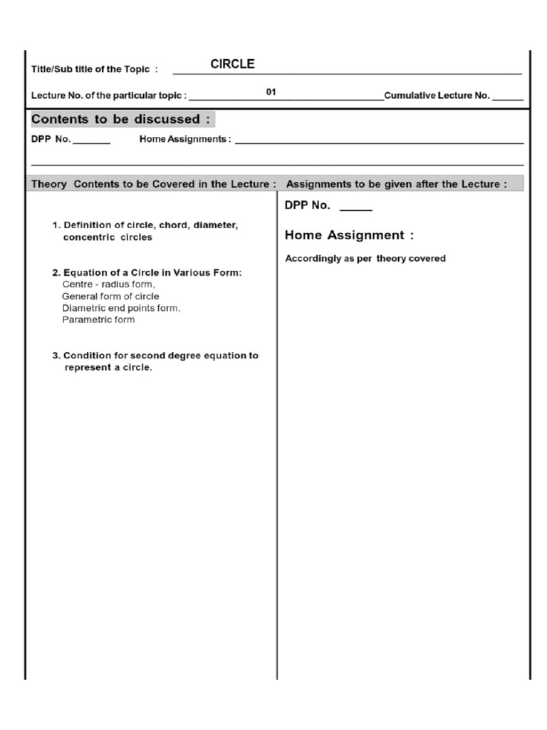 Circle | PDF