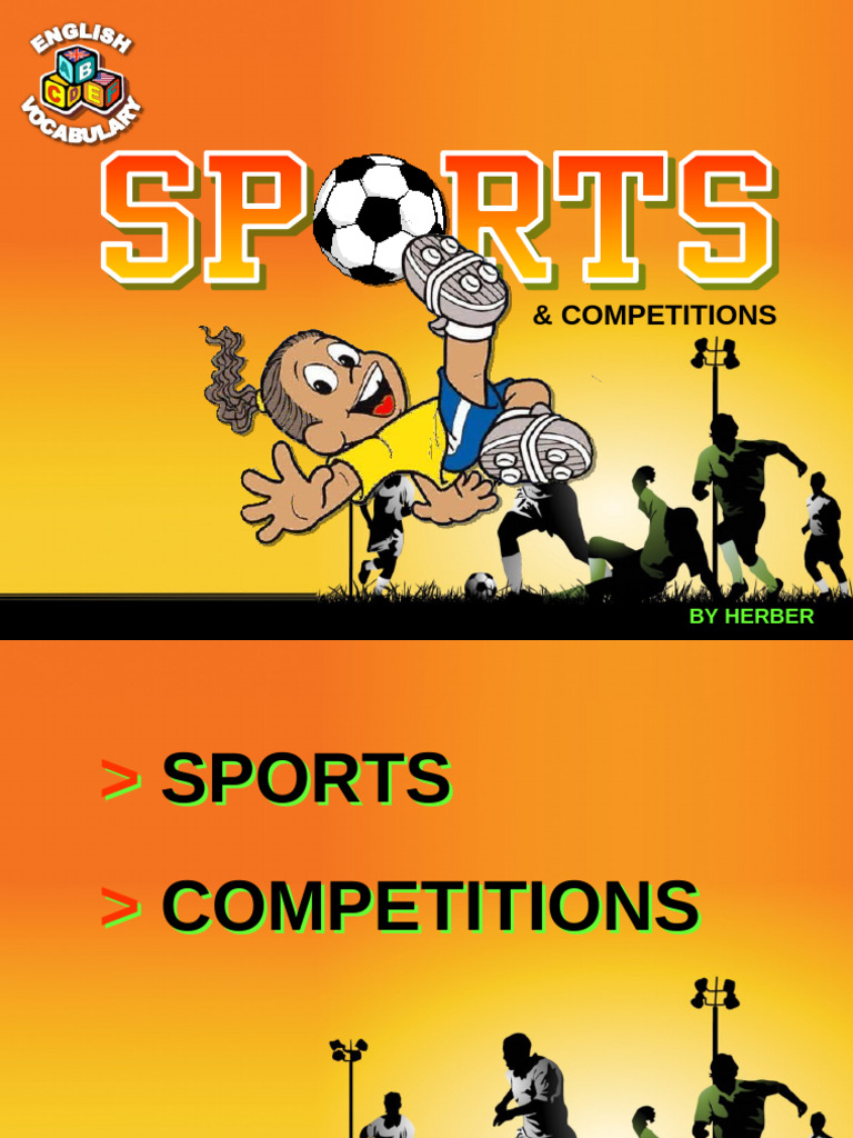 Sports Competitions PPT Flashcards Fun Activities Games Picture ...