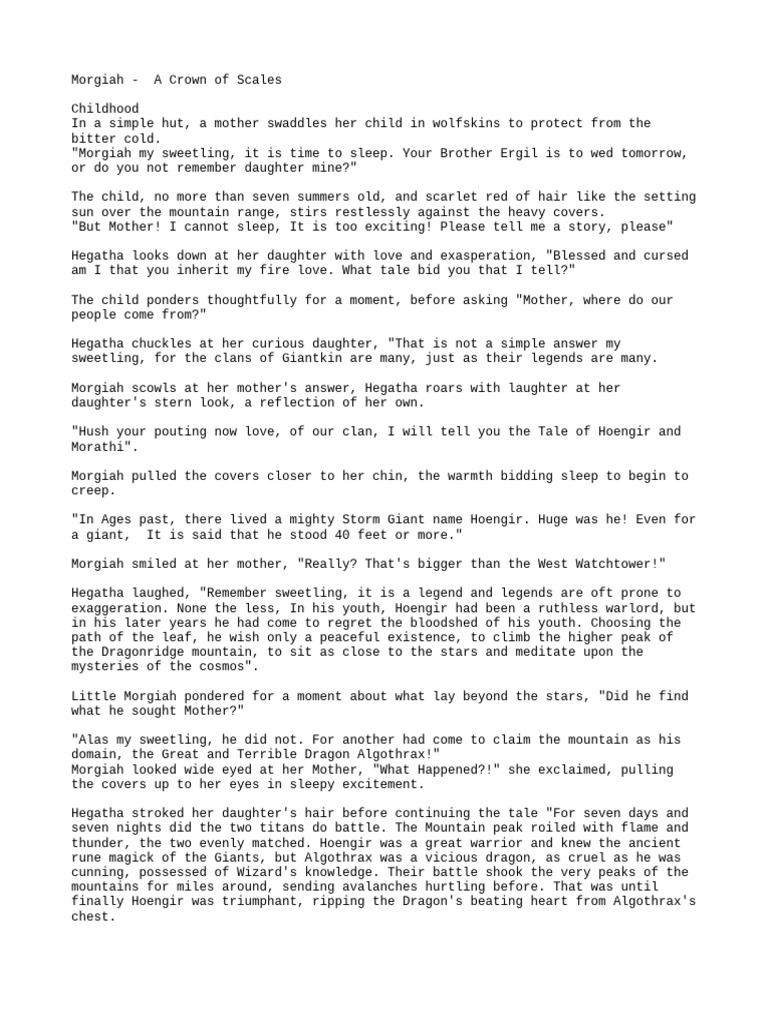Morgiah: Tale of Giants and Runeknights | PDF