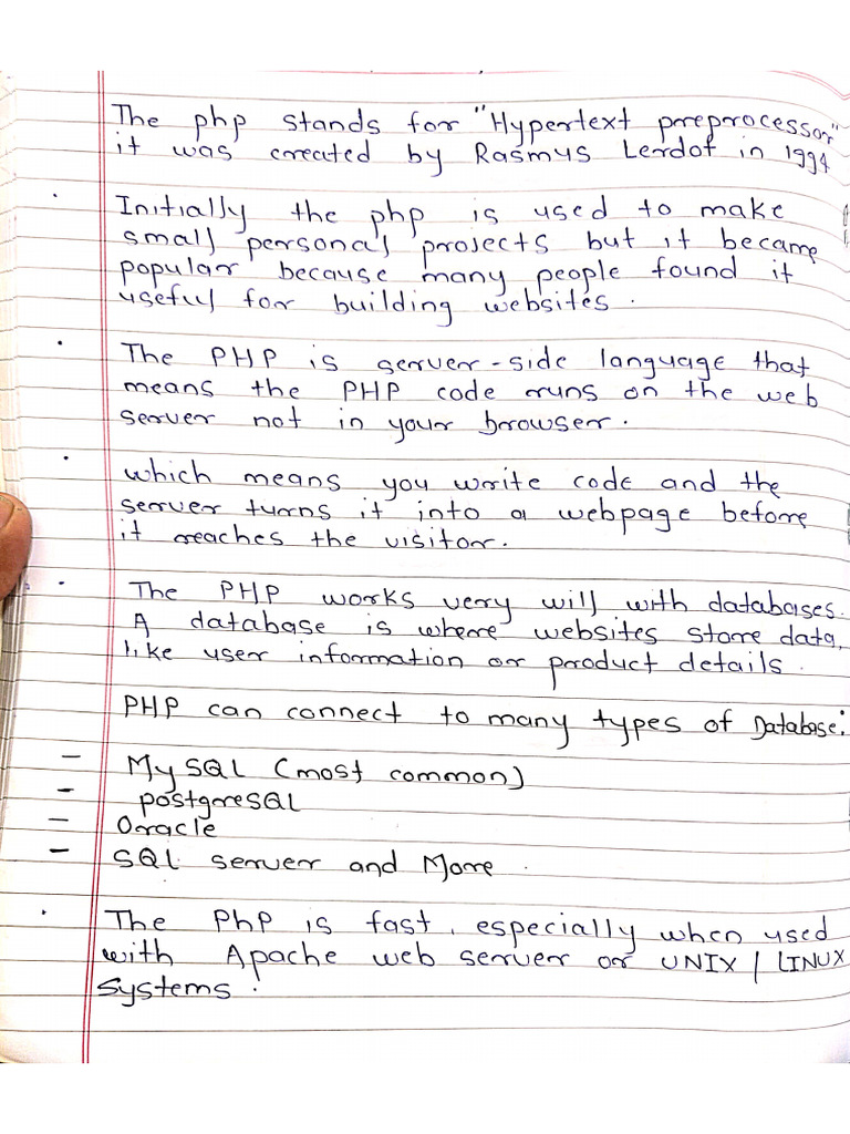 PHP Unit 1 | PDF