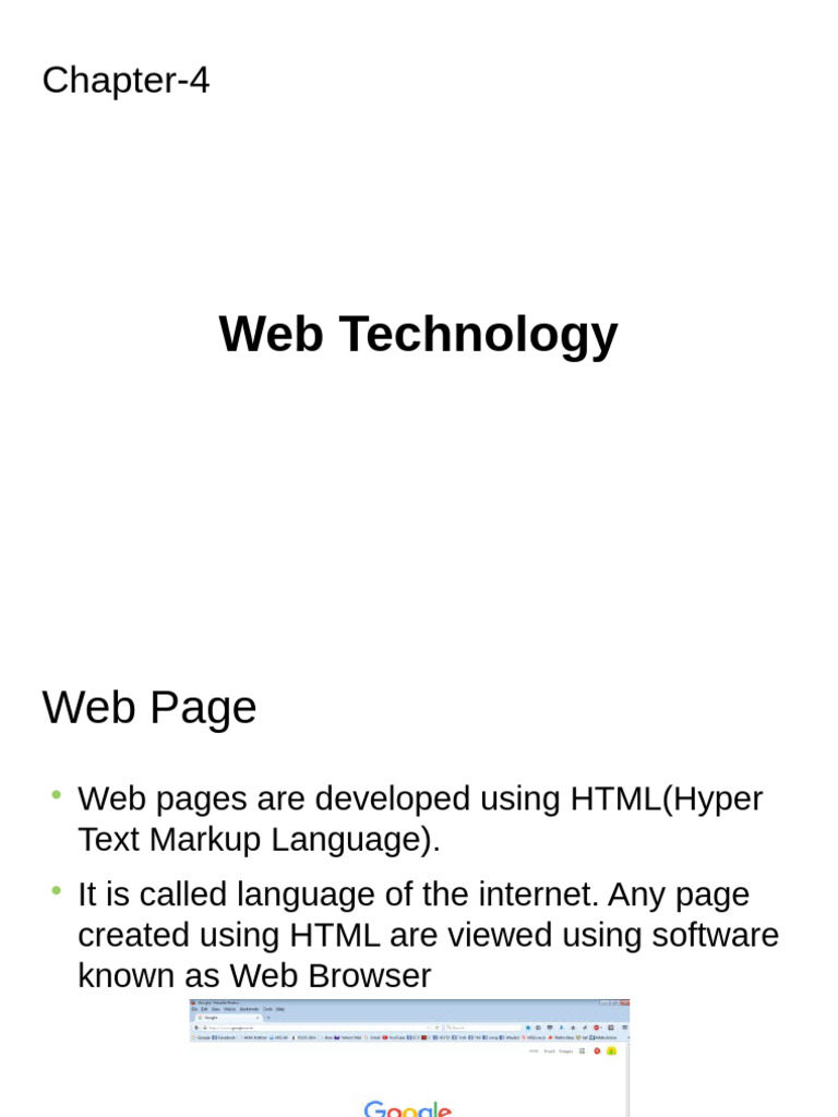 Hsslive Xii Cs Chapter 4 Web Technology | PDF | Dynamic Web Page ...