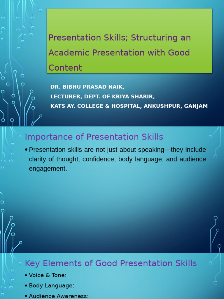 Mastering Academic Presentation Skills | PDF