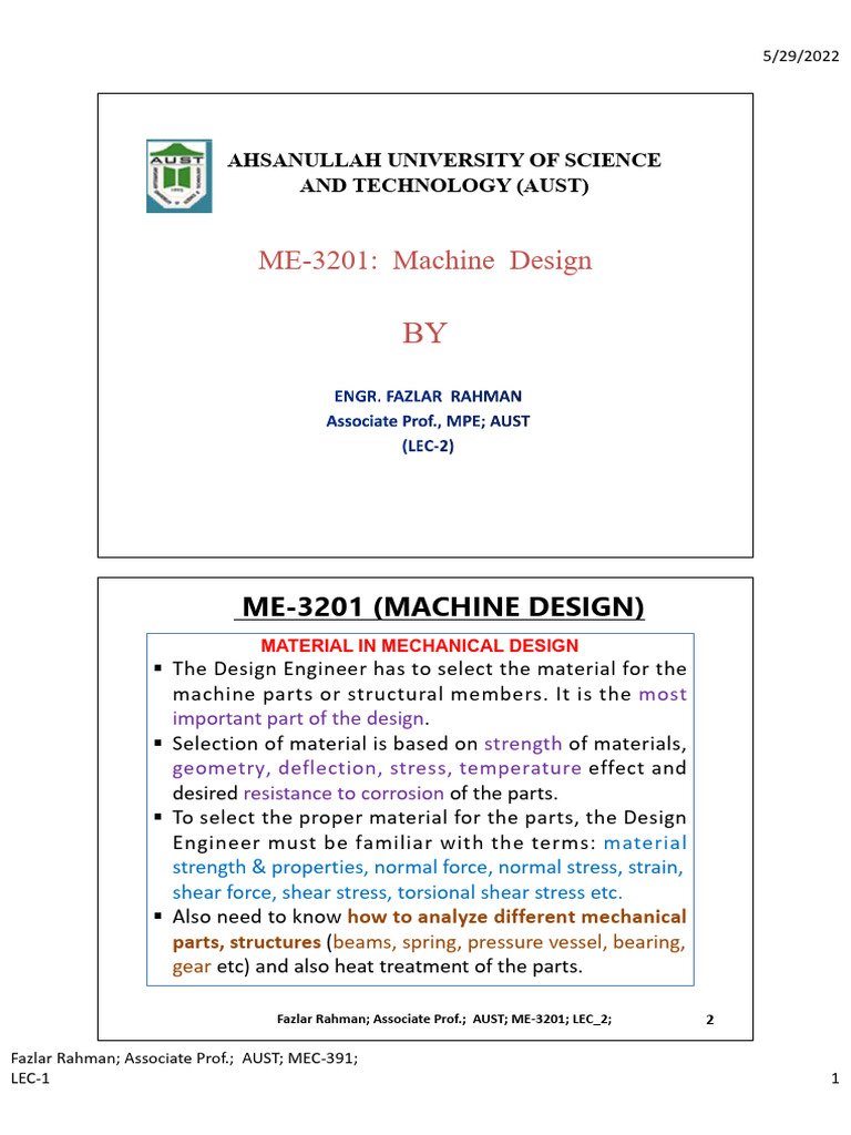 Machine Design: Material Selection Guide | PDF | Deformation ...