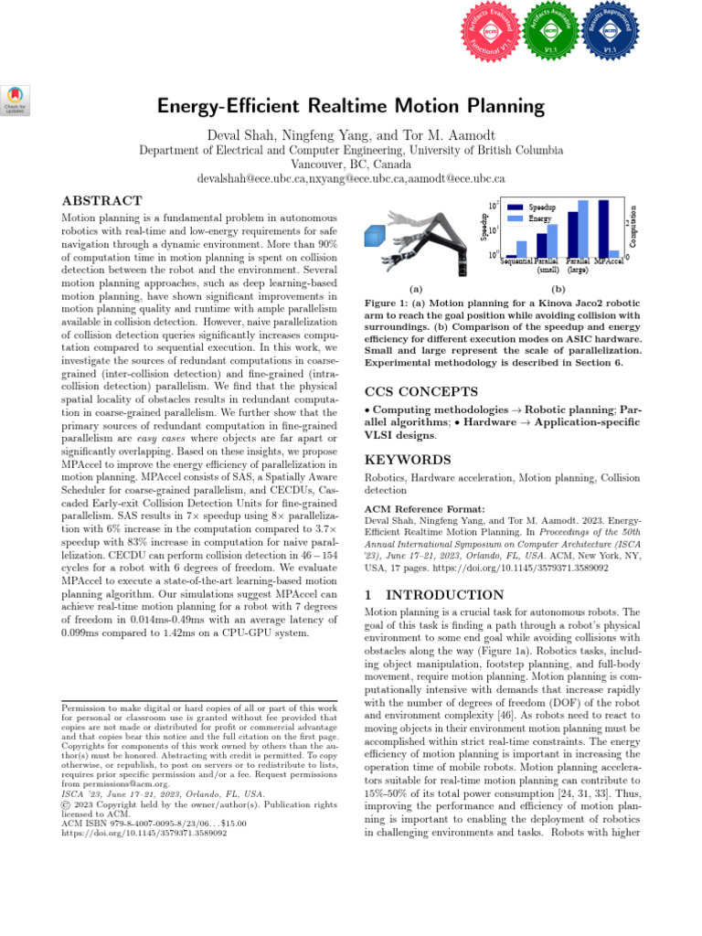 Energy-Efficient Motion Planning Techniques | PDF | Parallel Computing ...