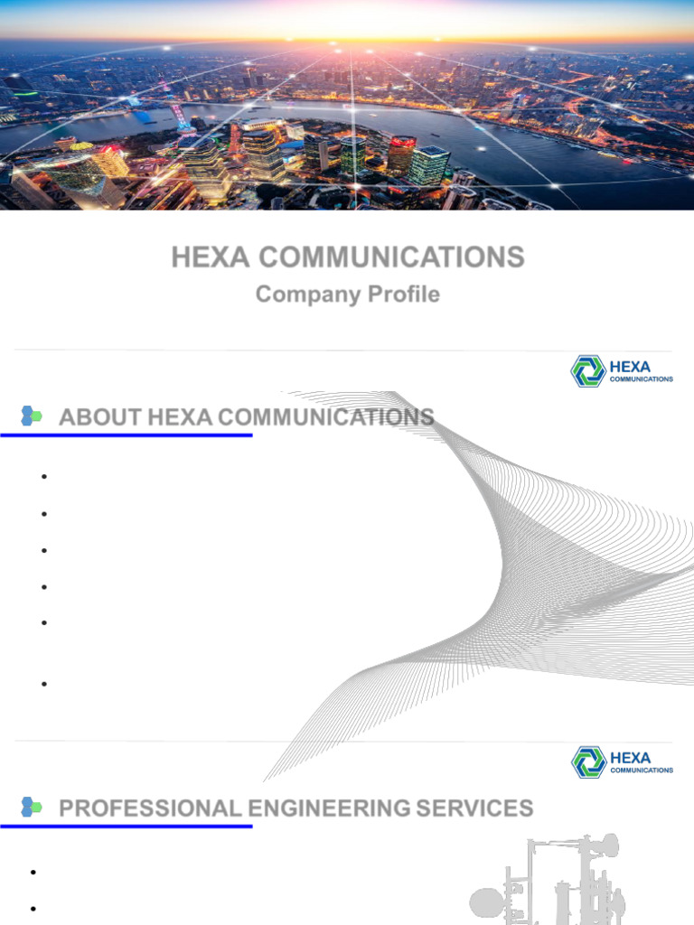 Hexa Communications: Engineering Solutions | PDF | Antenna (Radio) | Radio