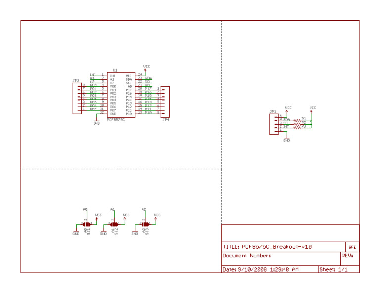 PCF8575C Breakout v10 | PDF