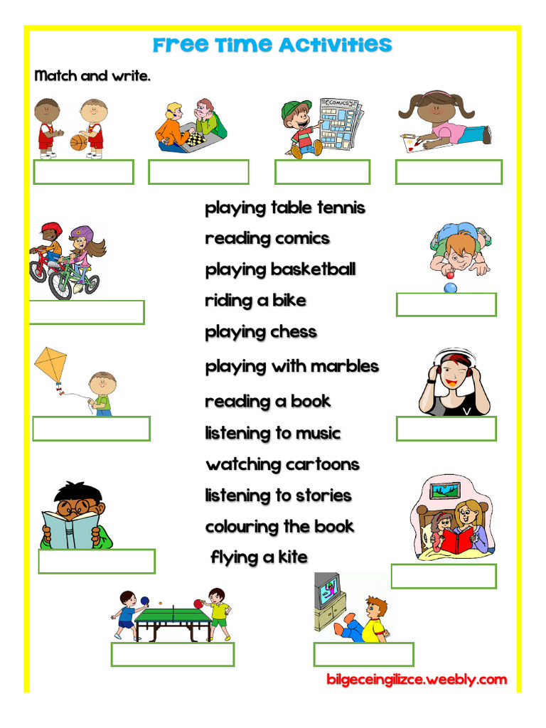 Free Time Activities | PDF