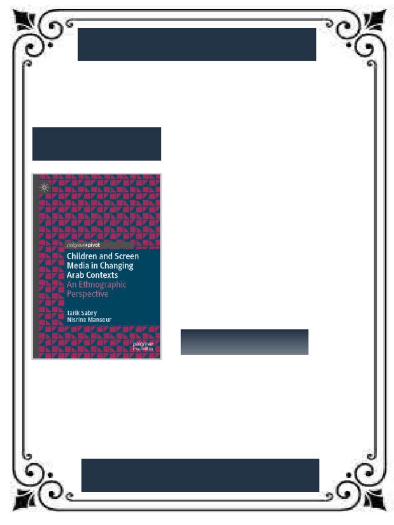 Children and Screen Media in Changing Arab Contexts An Ethnographic ...