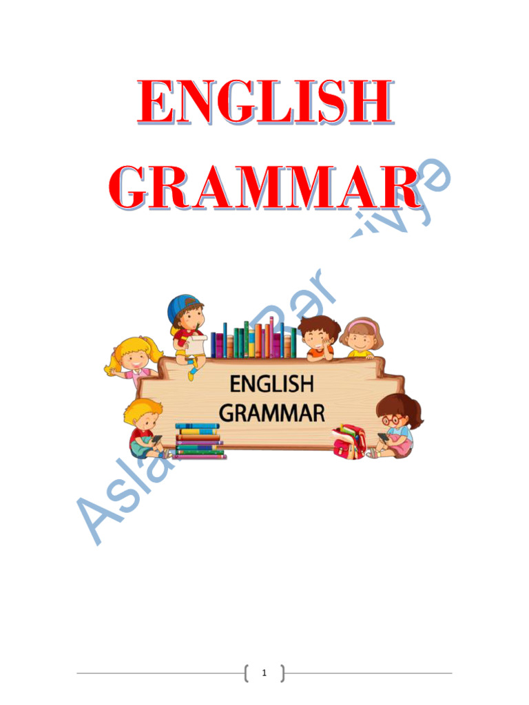 ENGLISH GRAMMAR For Kids (Children) | PDF