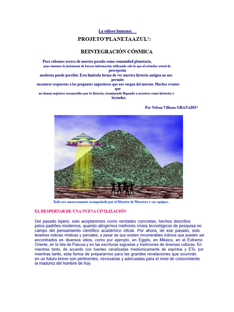 Proyecto Planeta Azul: Revelaciones Cósmicas | PDF | Satán | Tierra