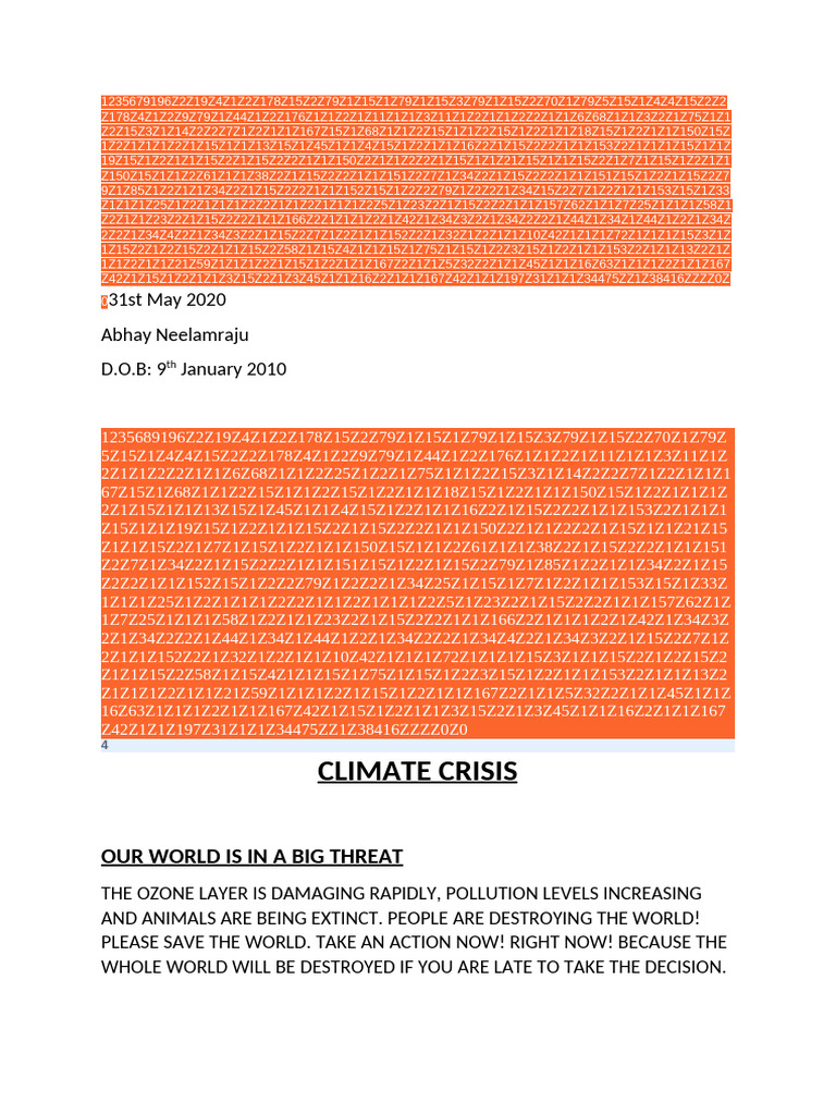 Climate Crisis: Urgent Action Needed | PDF | Waste | Climate Change