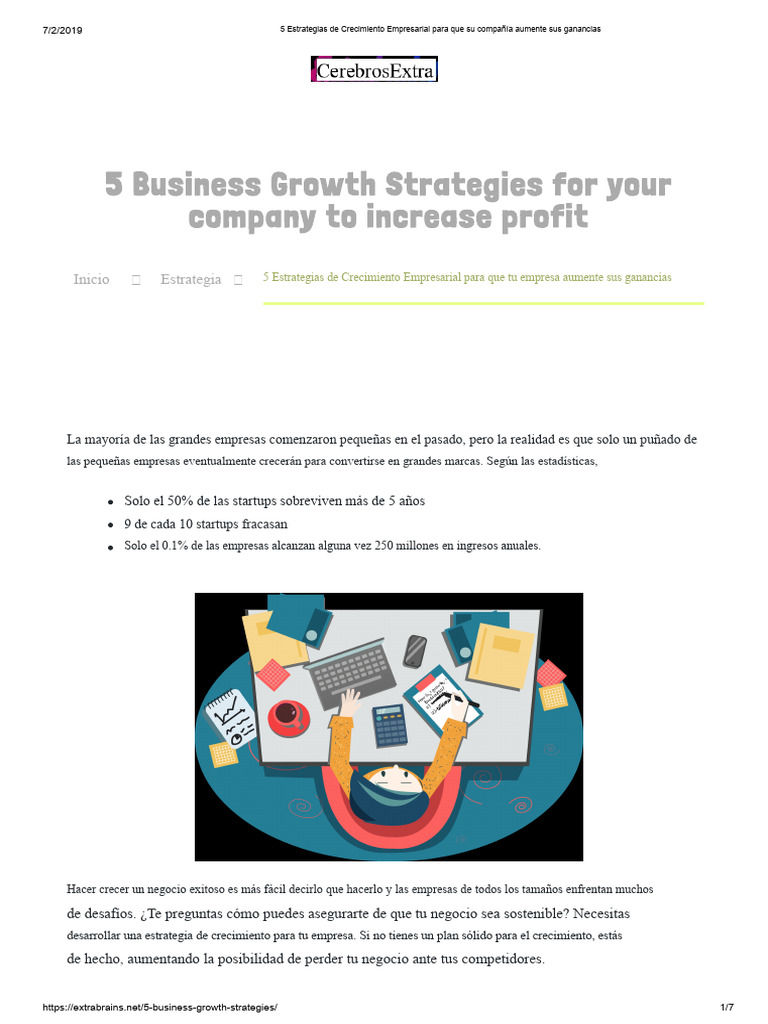 5 Estrategias de Crecimiento Empresarial para Que Su Empresa Aumente ...