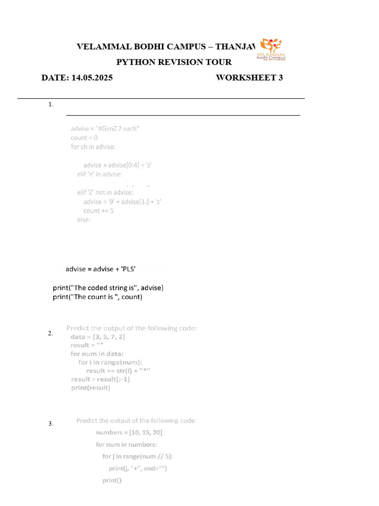 Open CS WS-3 (Toppers) 2 | PDF
