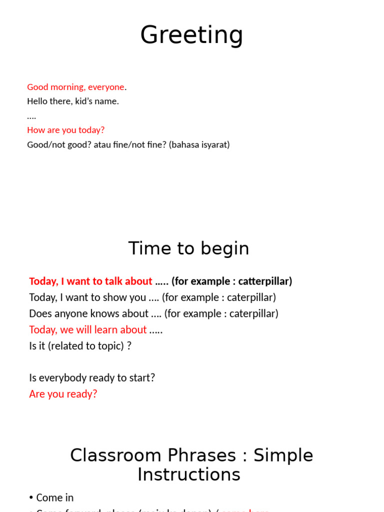 Greeting | PDF