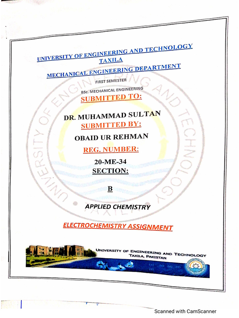 Obaid Ur Rehman 20-ME-34 | PDF