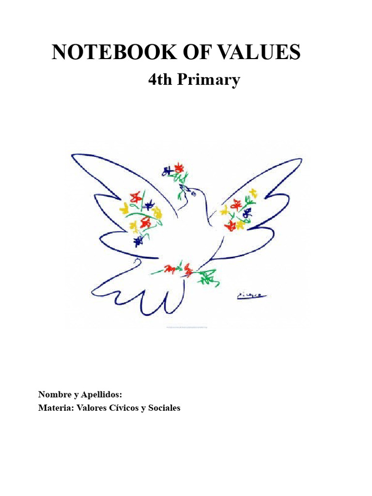 Creative Values Notebook for Kids | PDF | Cognition | Behavioural Sciences