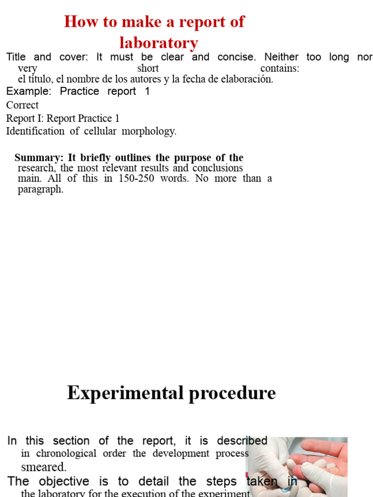 Laboratory Report Writing Guide | PDF | Experiment | Scientific Method