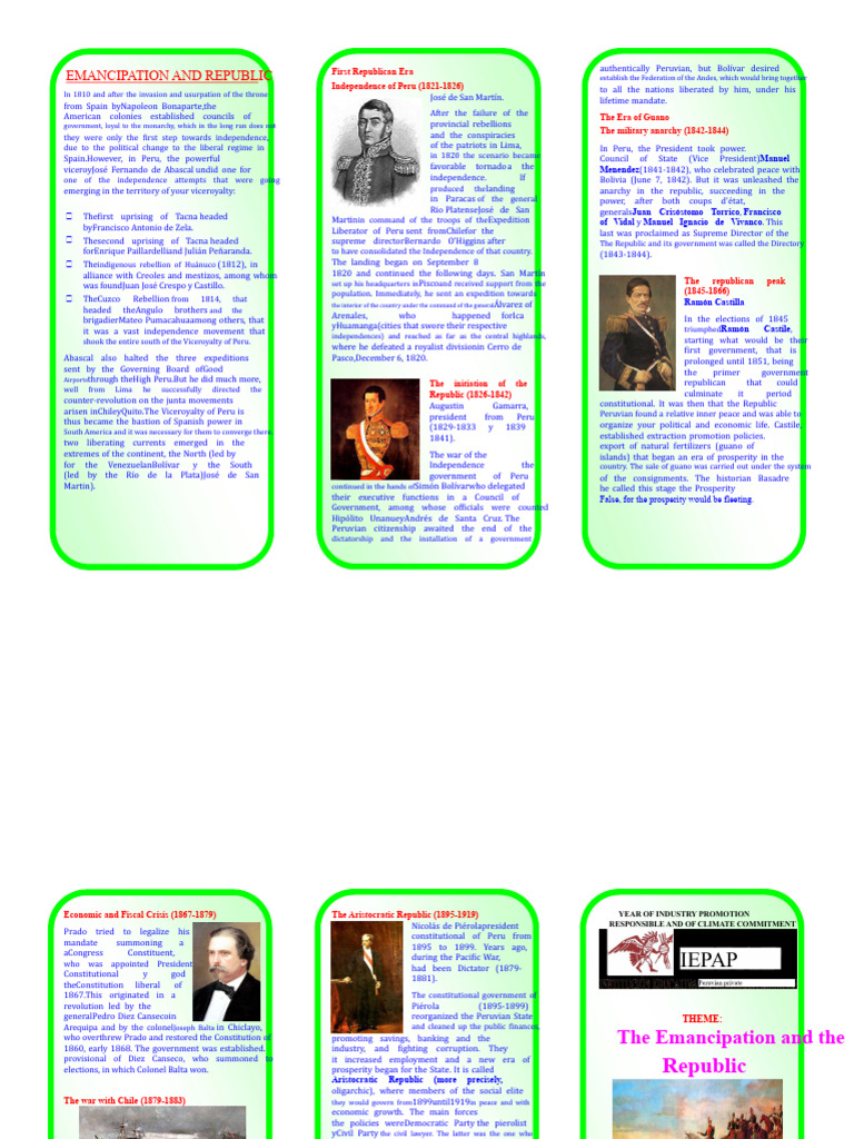 Emancipation and Republic - Triptych | PDF | Peru | South America