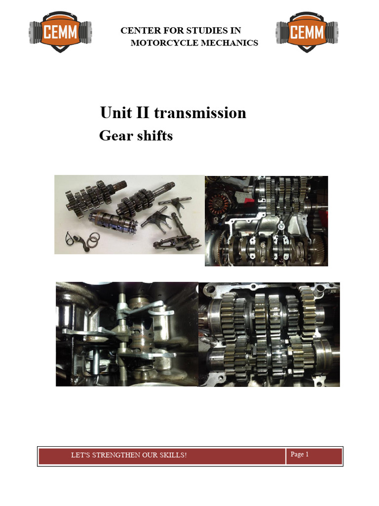 Motorcycle Transmission Mechanics Explained | PDF | Manual Transmission ...