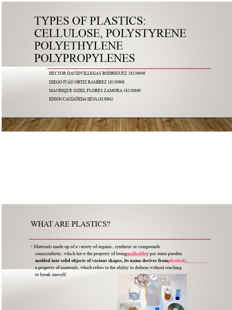 Types and Characteristics of Plastics | PDF | Polyethylene | Plastic