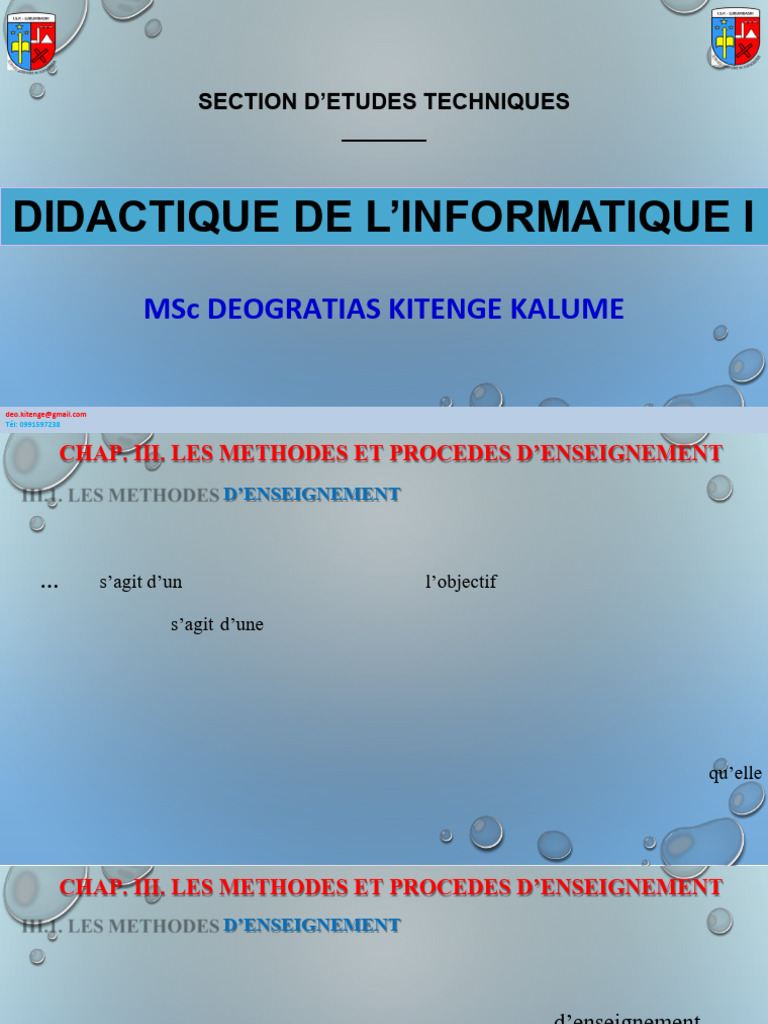 Méthodes et procédés d'enseignement | PDF | Enseignement | Pédagogie